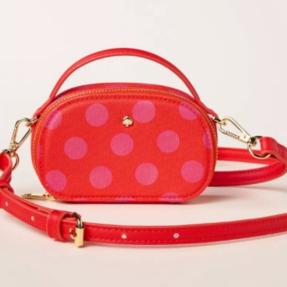 kate spade Target Polka Dot Mini Crossbody Bag - kate spade x Target Pink/Red